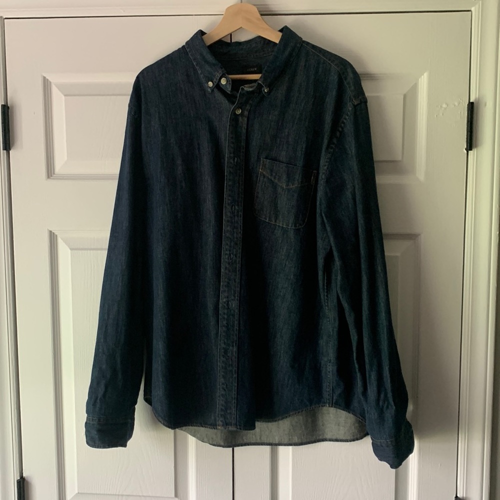 J. Crew Dark Jean Shirt